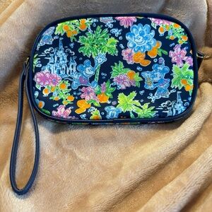 Vera Bradley Navy Floral Disney Wristlet - Disney Park Exclusive